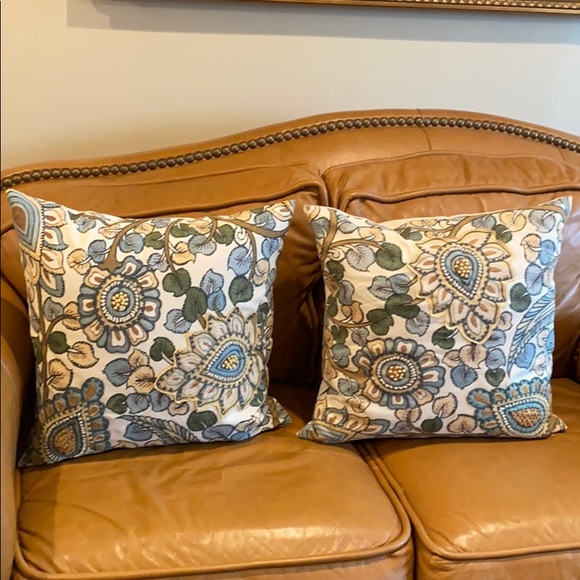Pottery Barn Accents Pottery Barn Floral Accent Pillows 2 Poshmark